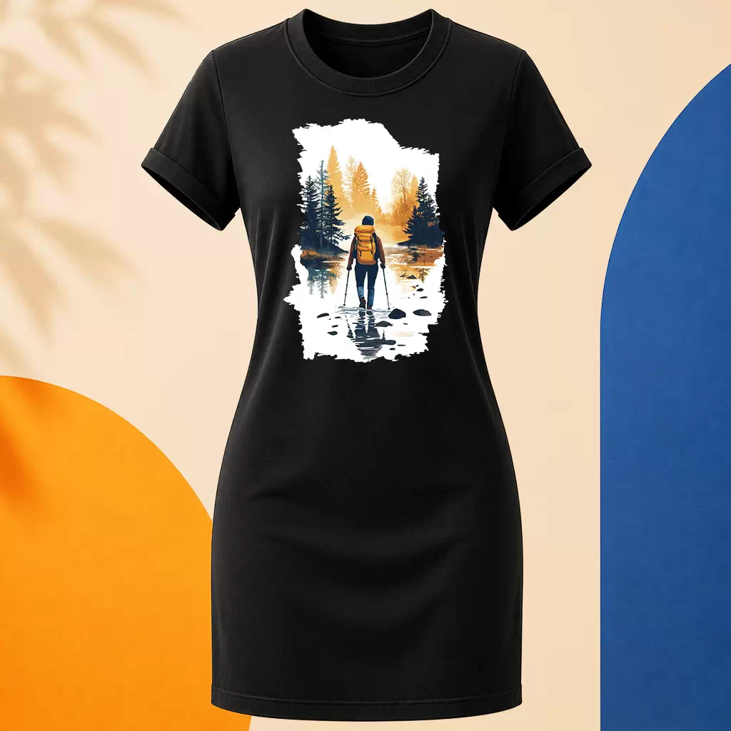 Šaty - Hiker s batohem - Svobodná příroda